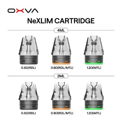 OXVA NEXLIM大蠻牛煙彈4ML 雙網狀線圈防漏空倉線上買